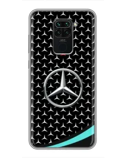Чехол для Xiaomi Redmi Note 9 с картинкой «Mercedes — бирюзовый акцент» Чехол для Xiaomi Redmi Note 9 с картинкой «Mercedes — бирюзовый акцент»