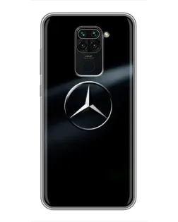 Чехол для Xiaomi Redmi Note 9 с картинкой «Mercedes на металле» Чехол для Xiaomi Redmi Note 9 с картинкой «Mercedes на металле»