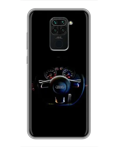 Чохол для Xiaomi Redmi Note 9 з картинкою «Салон Audi — кермо»