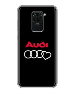 Чохол для Xiaomi Redmi Note 9 з картинкою «Логотип Audi Heart»