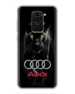 Чохол для Xiaomi Redmi Note 9 з картинкою «Пантера та Audi»