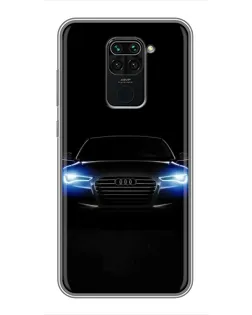 Чохол для Xiaomi Redmi Note 9 з картинкою «Audi в неоні»