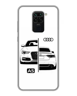 Чохол для Xiaomi Redmi Note 9 з картинкою «Audi — контрастний дизайн»