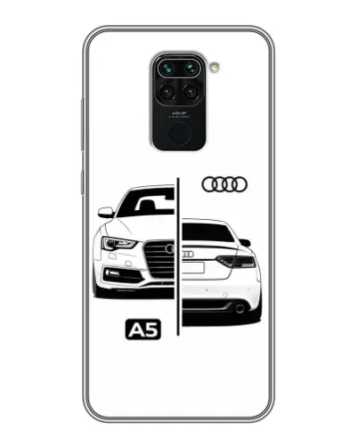 Чохол для Xiaomi Redmi Note 9 з картинкою «Audi — контрастний дизайн»