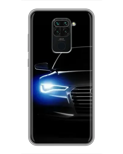 Чохол для Xiaomi Redmi Note 9 з картинкою «Неоновий погляд Audi»