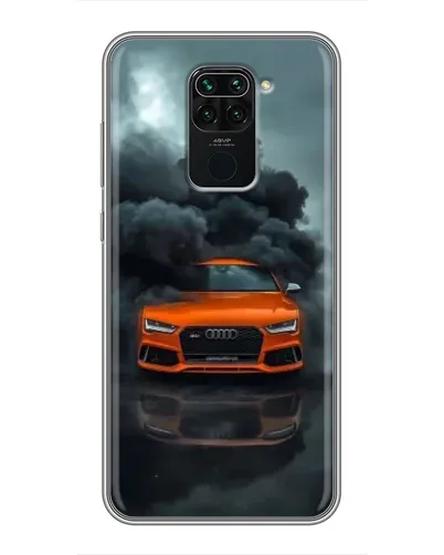 Чохол для Xiaomi Redmi Note 9 з картинкою «Audi у хмарах диму»