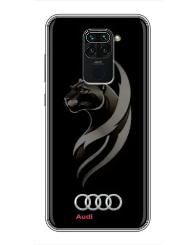 Чохол для Xiaomi Redmi Note 9 з картинкою «Графіка — пантера та Audi»