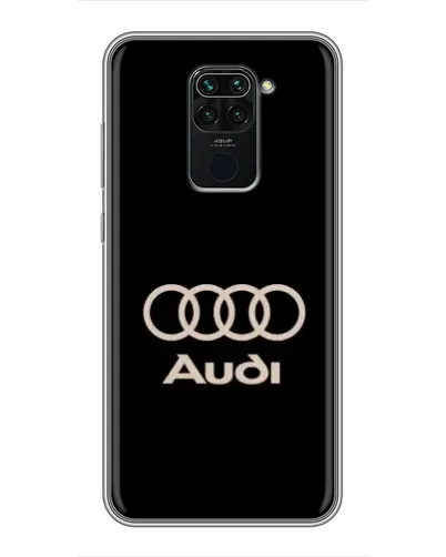 Чохол для Xiaomi Redmi Note 9 з картинкою «Audi — золотий логотип»