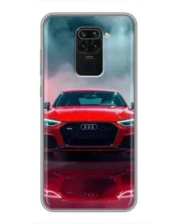 Чохол для Xiaomi Redmi Note 9 з картинкою «Audi RS — червоний стиль»