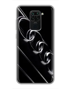 Чохол для Xiaomi Redmi Note 9 з картинкою «Audi — абстрактні кільця»