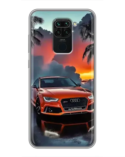 Чохол для Xiaomi Redmi Note 9 з картинкою «Audi — захід сонця»