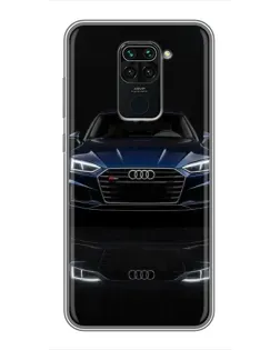 Чохол для Xiaomi Redmi Note 9 з картинкою «Audi — нічне відображення»