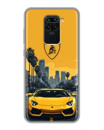 Чохол для Xiaomi Redmi Note 9 з картинкою «Жовтий Lamborghini місто» Чохол для Xiaomi Redmi Note 9 з картинкою «Жовтий Lamborghini місто»