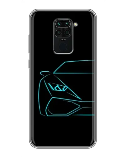 Чохол для Xiaomi Redmi Note 9 з картинкою «Блакитний силует Lamborghini» Чохол для Xiaomi Redmi Note 9 з картинкою «Блакитний силует Lamborghini»