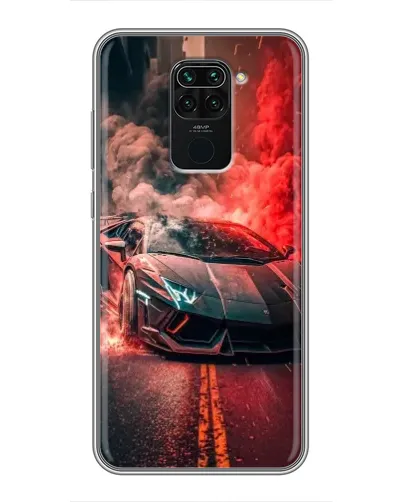 Чохол для Xiaomi Redmi Note 9 з картинкою «Lamborghini червоний дим» Чохол для Xiaomi Redmi Note 9 з картинкою «Lamborghini червоний дим»