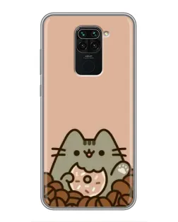 Чехол для Xiaomi Redmi Note 9 с картинкой «Кофейный Пушин» Чехол для Xiaomi Redmi Note 9 с картинкой «Кофейный Пушин»