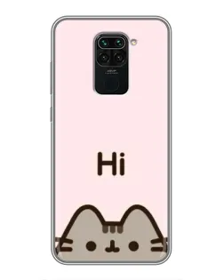 Чехол для Xiaomi Redmi Note 9 с картинкой «Пушин говорит Hi» Чехол для Xiaomi Redmi Note 9 с картинкой «Пушин говорит Hi»