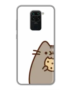 Чехол для Xiaomi Redmi Note 9 с картинкой «Пушин с печеньем»