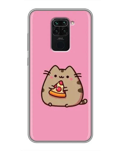 Чехол для Xiaomi Redmi Note 9 с картинкой «Пушин с пиццей» Чехол для Xiaomi Redmi Note 9 с картинкой «Пушин с пиццей»