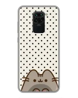 Чехол для Xiaomi Redmi Note 9 с картинкой «Пушин в горошек»