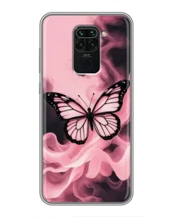 Чохол для Xiaomi Redmi Note 9 з картинкою «Метелик у диму» Чохол для Xiaomi Redmi Note 9 з картинкою «Метелик у диму»