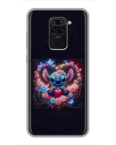 Чехол для Xiaomi Redmi Note 9 с картинкой «Stitch в цветах» Чехол для Xiaomi Redmi Note 9 с картинкой «Stitch в цветах»