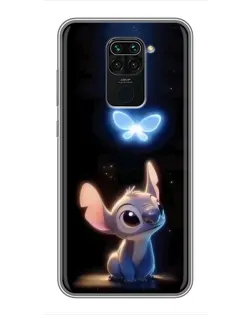 Чехол для Xiaomi Redmi Note 9 с картинкой «Сияющий Стич» Чехол для Xiaomi Redmi Note 9 с картинкой «Сияющий Стич»