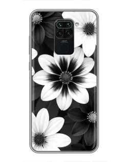 Чехол для Xiaomi Redmi Note 9 с картинкой «Монохромные астры» Чехол для Xiaomi Redmi Note 9 с картинкой «Монохромные астры»