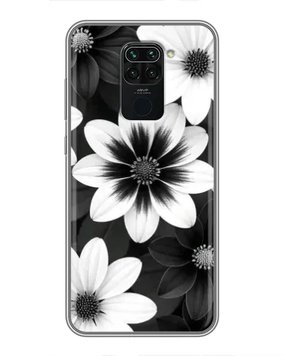 Чехол для Xiaomi Redmi Note 9 с картинкой «Монохромные астры» Чехол для Xiaomi Redmi Note 9 с картинкой «Монохромные астры»