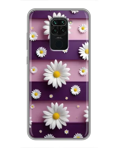 Чехол для Xiaomi Redmi Note 9 с картинкой «Ромашки на фиолетовом» Чехол для Xiaomi Redmi Note 9 с картинкой «Ромашки на фиолетовом»