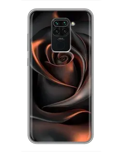 Чехол для Xiaomi Redmi Note 9 с картинкой «Шелковая черная роза» Чехол для Xiaomi Redmi Note 9 с картинкой «Шелковая черная роза»