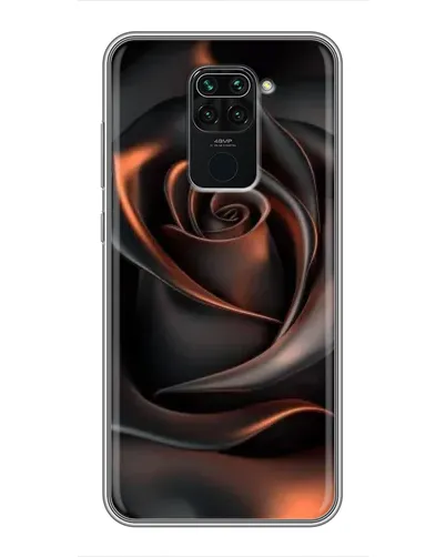 Чехол для Xiaomi Redmi Note 9 с картинкой «Шелковая черная роза» Чехол для Xiaomi Redmi Note 9 с картинкой «Шелковая черная роза»