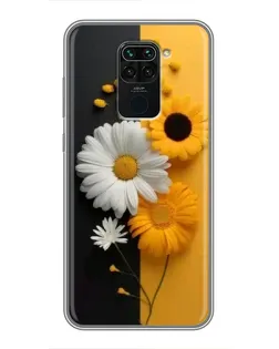 Чехол для Xiaomi Redmi Note 9 с картинкой «Подсолнух и ромашка» Чехол для Xiaomi Redmi Note 9 с картинкой «Подсолнух и ромашка»
