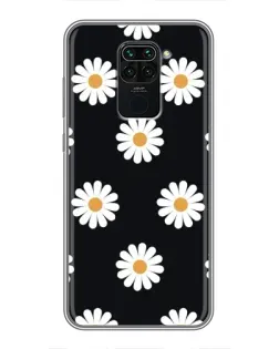 Чехол для Xiaomi Redmi Note 9 с картинкой «Ромашки на черном» Чехол для Xiaomi Redmi Note 9 с картинкой «Ромашки на черном»