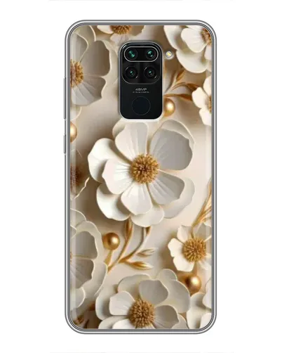 Чехол для Xiaomi Redmi Note 9 с картинкой «Белие бумажние цвети» Чехол для Xiaomi Redmi Note 9 с картинкой «Белие бумажние цвети»