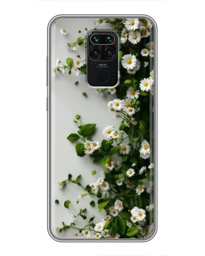 Чехол для Xiaomi Redmi Note 9 с картинкой «Ветка мелких белых цветов» Чехол для Xiaomi Redmi Note 9 с картинкой «Ветка мелких белых цветов»
