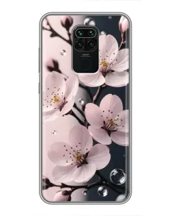Чехол для Xiaomi Redmi Note 9 с картинкой «Нежная сакура и капли» Чехол для Xiaomi Redmi Note 9 с картинкой «Нежная сакура и капли»