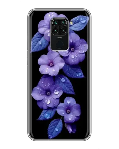 Чехол для Xiaomi Redmi Note 9 с картинкой «Фиолетовые цветы с росою» Чехол для Xiaomi Redmi Note 9 с картинкой «Фиолетовые цветы с росою»