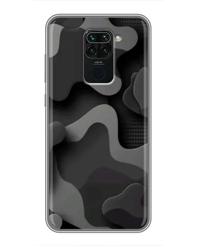 Чехол для Xiaomi Redmi Note 9 с картинкой «Темный абстрактный камуфляж»