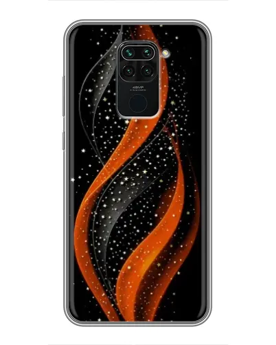Чехол для Xiaomi Redmi Note 9 с картинкой «Огненная звездная волна»
