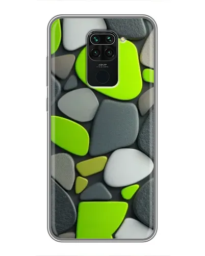 Чехол для Xiaomi Redmi Note 9 с картинкой «Яркая неоновая галька»