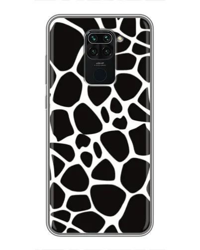Чехол для Xiaomi Redmi Note 9 с картинкой «Черно-белый жираф»