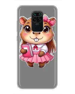 Чехол для Xiaomi Redmi Note 9 с картинкой «Девочка капибара» Чехол для Xiaomi Redmi Note 9 с картинкой «Девочка капибара»