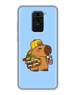 Чехол для Xiaomi Redmi Note 9 с картинкой «Капибара на скейте» Чехол для Xiaomi Redmi Note 9 с картинкой «Капибара на скейте»