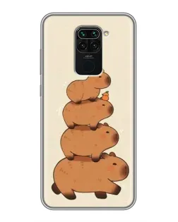 Чехол для Xiaomi Redmi Note 9 с картинкой «Башня из капибар» Чехол для Xiaomi Redmi Note 9 с картинкой «Башня из капибар»