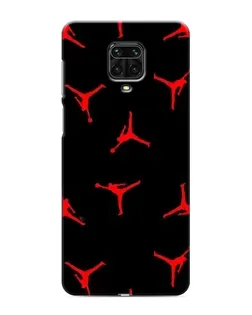 Чохол для Xiaomi Redmi Note 9S з картинкою «Jordan Red Pattern»