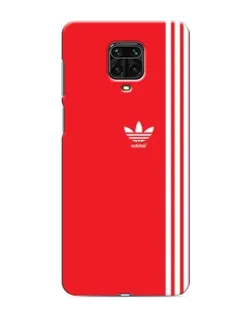Чохол для Xiaomi Redmi Note 9S з картинкою «Червоний мінімалізм Adidas»