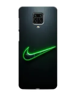 Чохол для Xiaomi Redmi Note 9S з картинкою «Неоновий контур Nike»