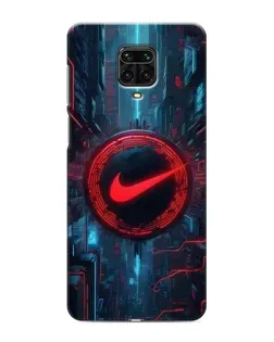 Чохол для Xiaomi Redmi Note 9S з картинкою «Техногенний стиль Nike»