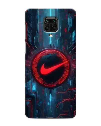 Чохол для Xiaomi Redmi Note 9S з картинкою «Техногенний стиль Nike»